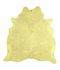 Dyed Yellow X-Large Brazilian Cowhide Rug 7'3