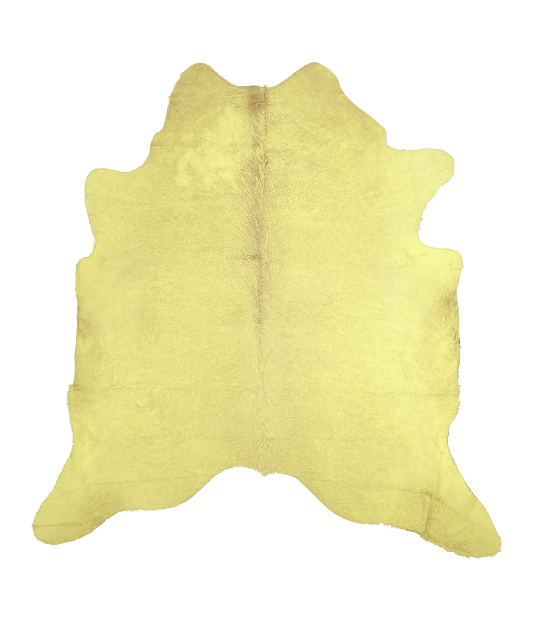 Dyed Yellow Cowhide Rug #A20178