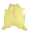 Dyed Yellow XX-Large Brazilian Cowhide Rug 7'11