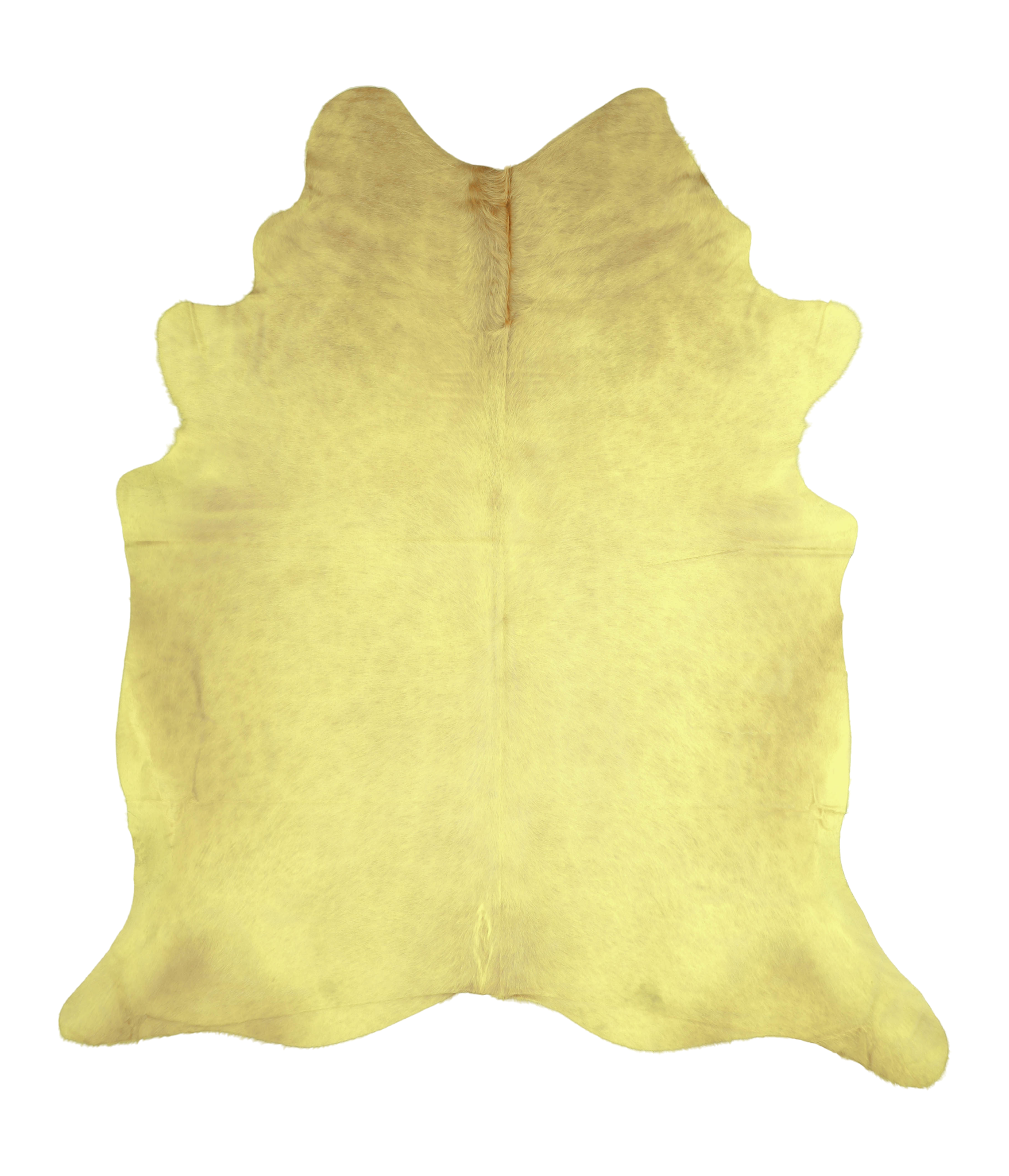 Dyed Yellow Cowhide Rug #A20179