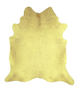 Dyed Yellow X-Large Brazilian Cowhide Rug 7'6"H x 6'7"W #A20179 by Hudson Hides