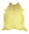 Dyed Yellow X-Large Brazilian Cowhide Rug 7'6