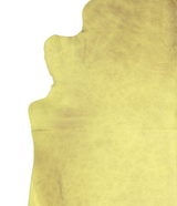 Dyed Yellow X-Large Brazilian Cowhide Rug 7'6"H x 6'7"W #A20179 by Hudson Hides