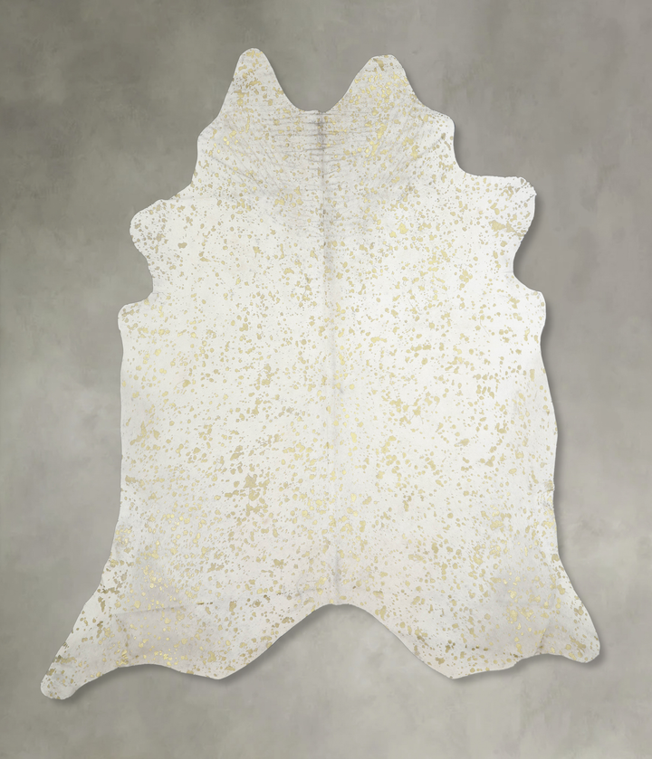 Metallic XX-Large Brazilian Cowhide Rug 7'9"H x 7'6"W #A20180 by Hudson Hides