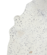 Metallic Silver White X-Large Brazilian Cowhide Rug 7'5"H x 6'4"W #A20186 by Hudson Hides