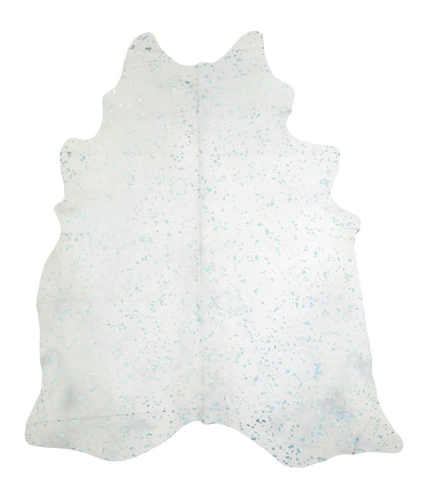 Metallic XX-Large Brazilian Cowhide Rug 8'0"H x 6'11"W #A20212 by Hudson Hides