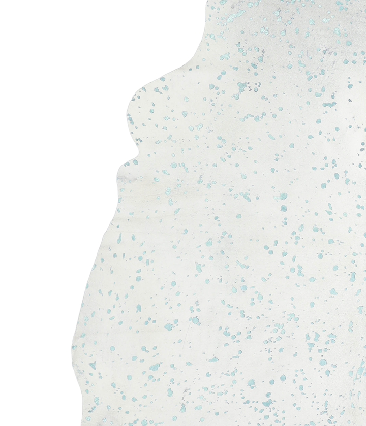 Metallic XX-Large Brazilian Cowhide Rug 7'7"H x 7'4"W #A20213 by Hudson Hides