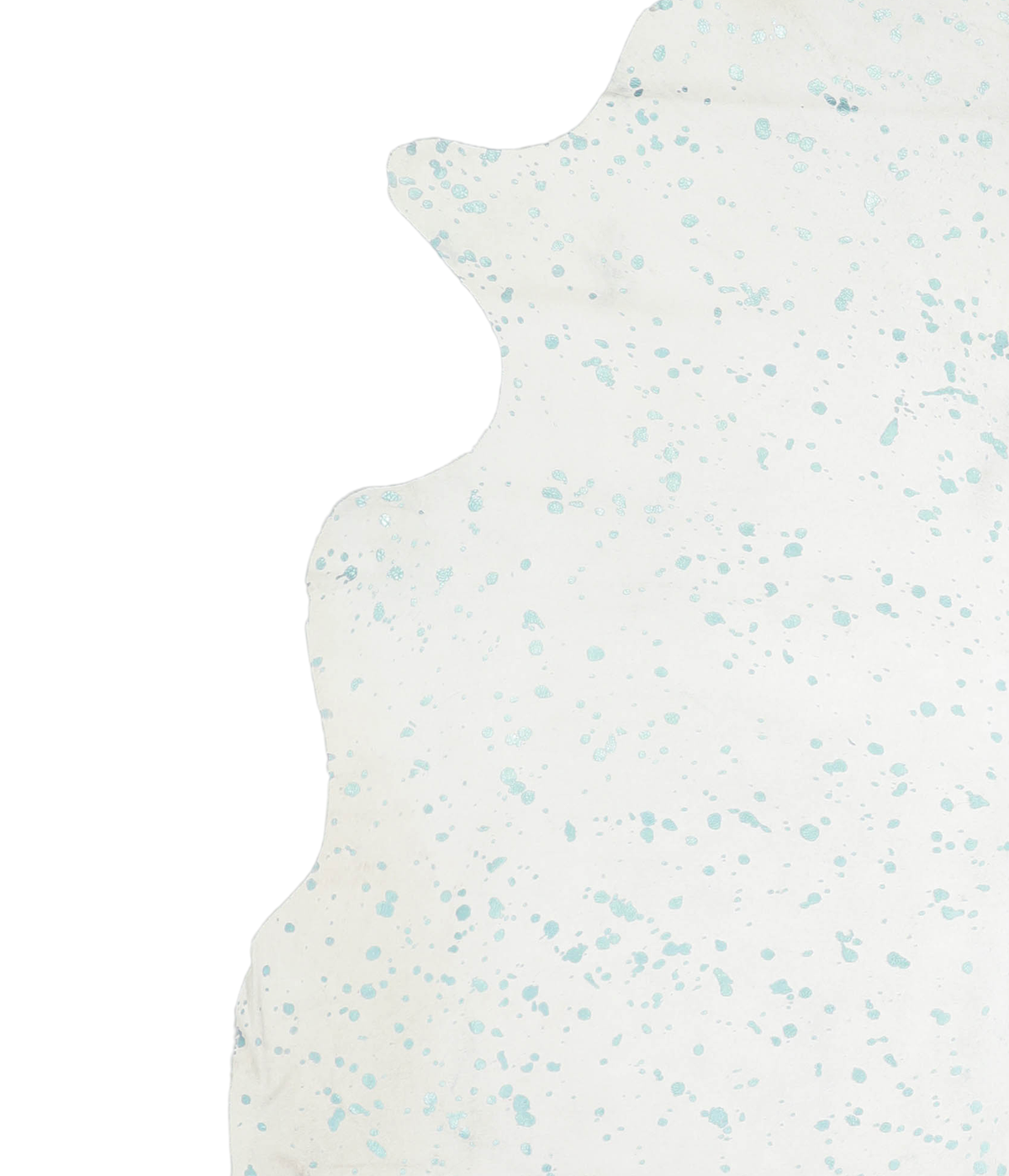 Metallic X-Large Brazilian Cowhide Rug 7'2"H x 6'10"W #A20214 by Hudson Hides