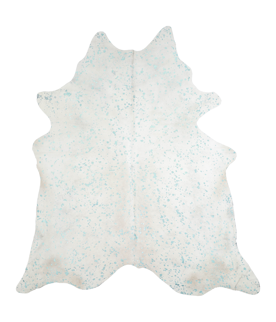 Metallic XX-Large Brazilian Cowhide Rug 7'9"H x 6'11"W #A20216 by Hudson Hides