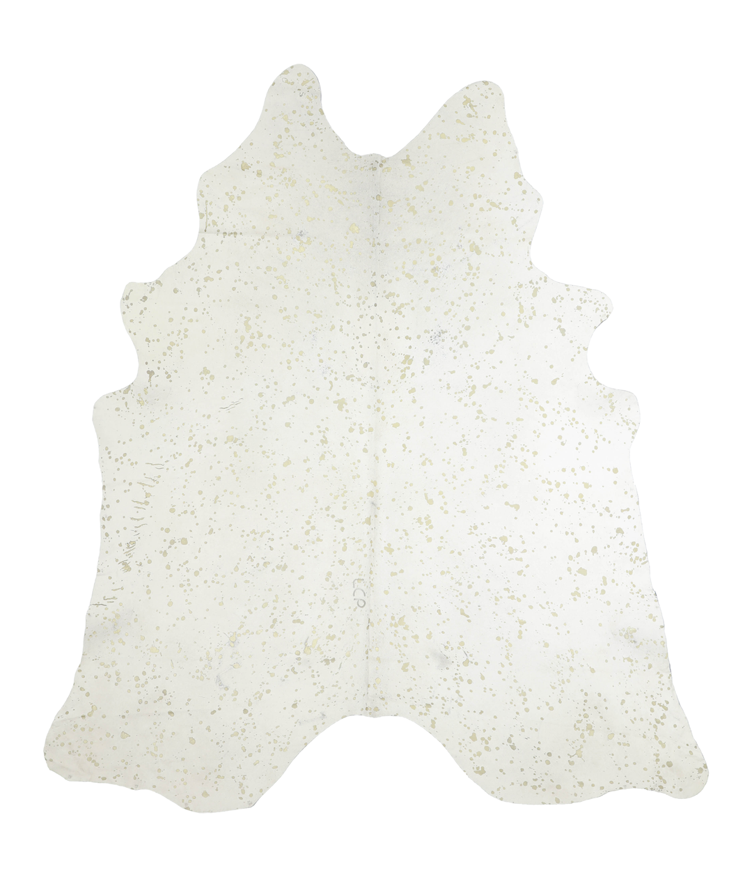 Metallic XX-Large Brazilian Cowhide Rug 7'10"H x 6'10"W #A20224 by Hud