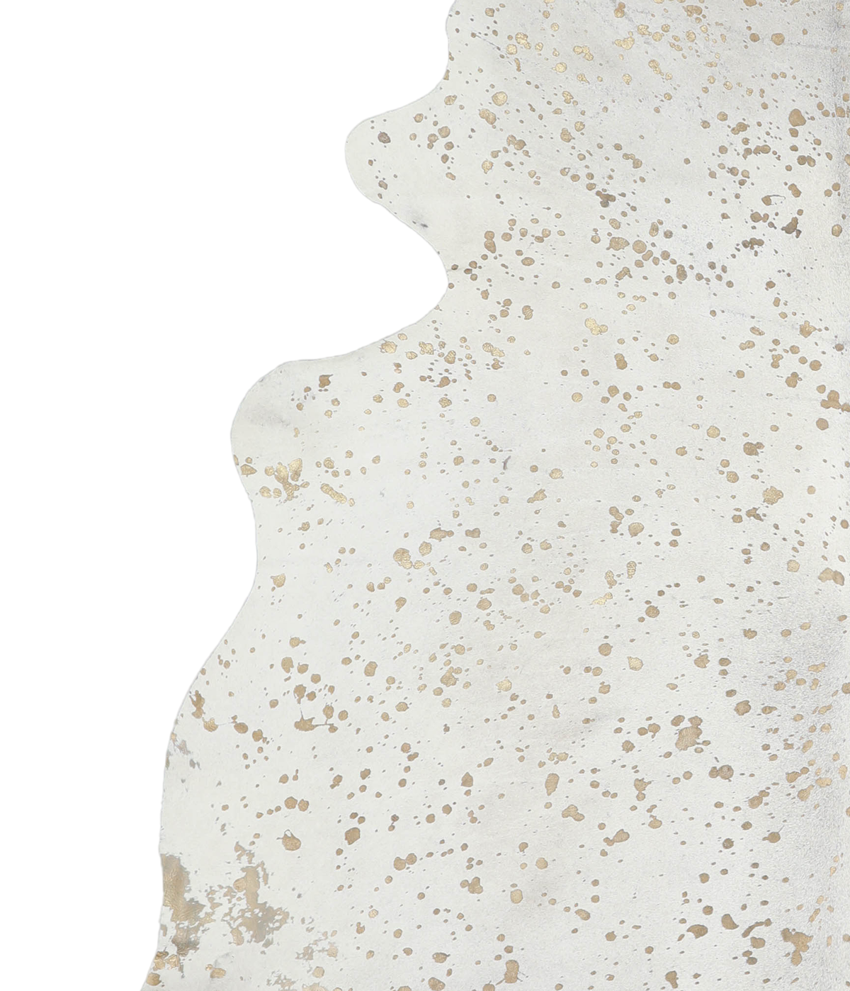 Metallic X-Large Brazilian Cowhide Rug 7'0"H x 7'1"W #A20235 by Hudson Hides