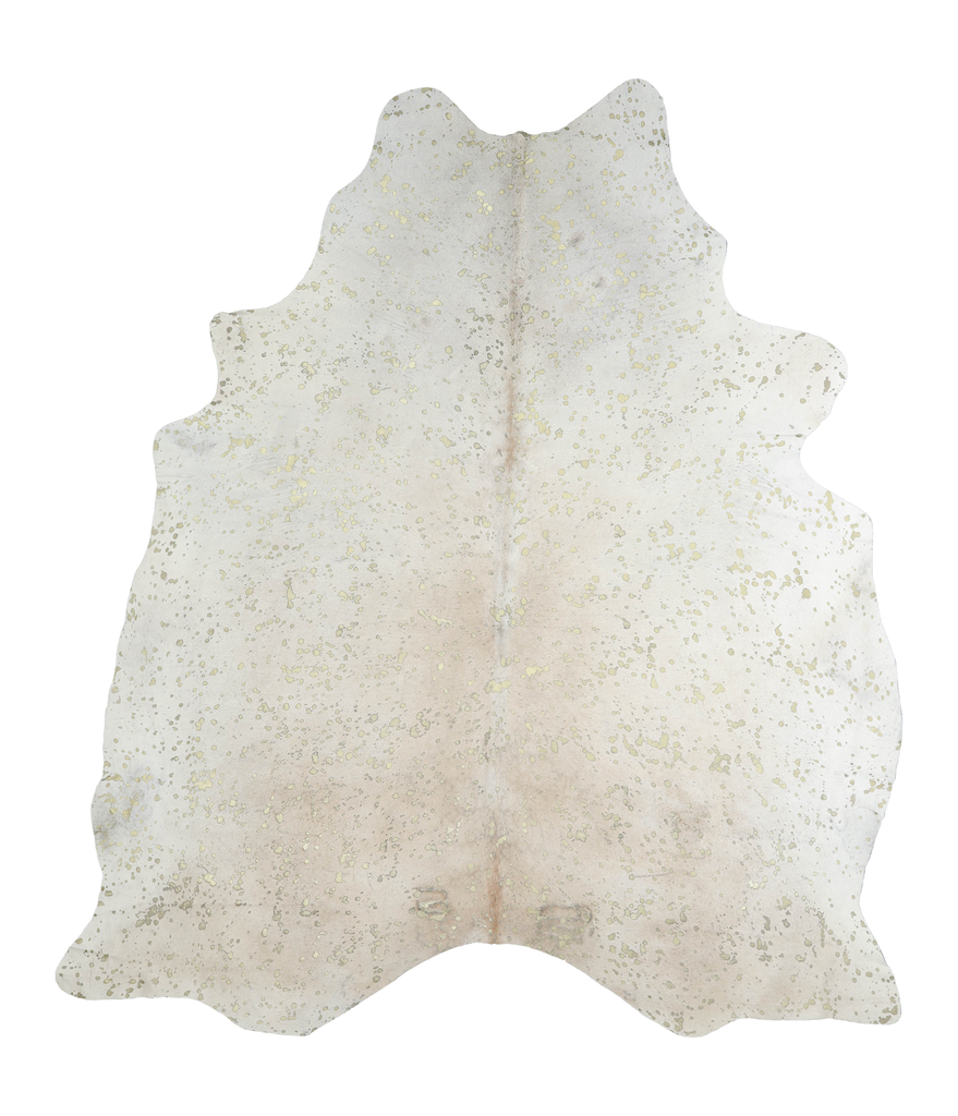 Metallic XX-Large Brazilian Cowhide Rug 8'3"H x 7'2"W #A20236 by Hudson Hides