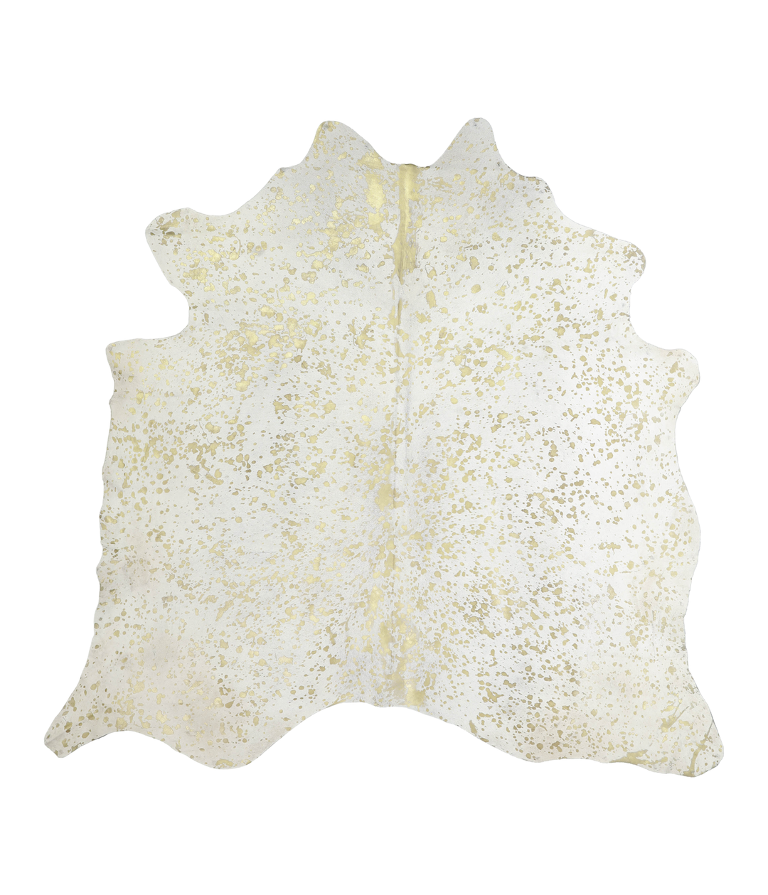 Metallic X-Large Brazilian Cowhide Rug 6'10"H x 7'0"W #A20247 by Hudso