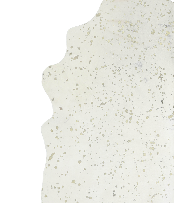 Metallic XX-Large Brazilian Cowhide Rug 7'11"H x 6'11"W #A20266 by Hudson Hides