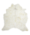 Metallic Large Brazilian Cowhide Rug 6'1