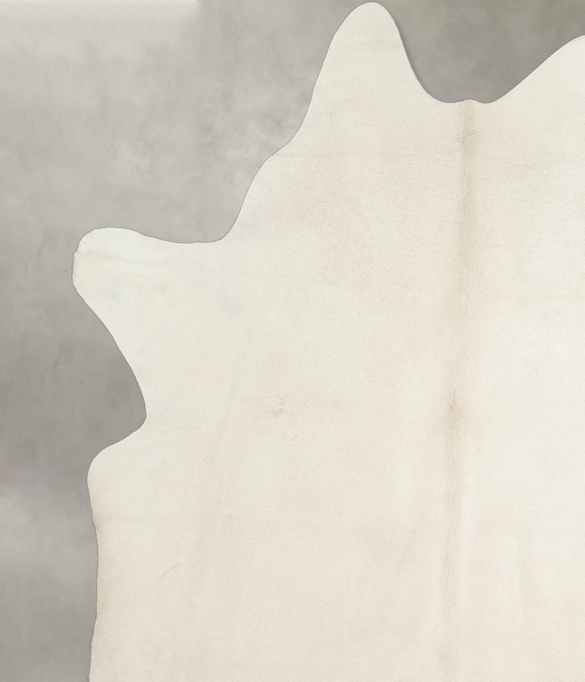 Solid White X-Large Brazilian Cowhide Rug 6'6"H x 6'2"W #A20296 by Hudson Hides