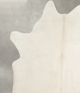 Solid White X-Large Brazilian Cowhide Rug 6'6"H x 6'2"W #A20296 by Hudson Hides