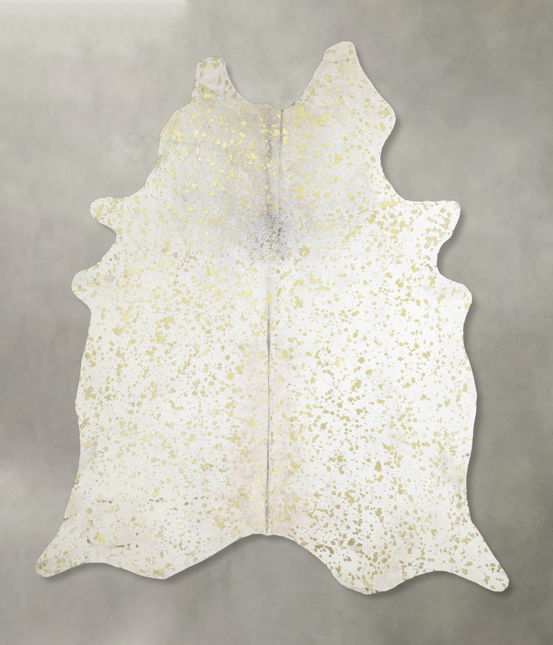 Metallic X-Large Brazilian Cowhide Rug 7'6"H x 6'8"W #A20359 by Hudson