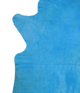 Dyed Sea Blue X-Large Brazilian Cowhide Rug 7'2"H x 6'0"W #A20364 by Hudson Hides