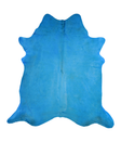 Dyed Sea Blue XX-Large Brazilian Cowhide Rug 7'8"H x 7'2"W #A20366 by Hudson Hides
