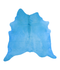 Dyed Sea Blue X-Large Brazilian Cowhide Rug 6'6