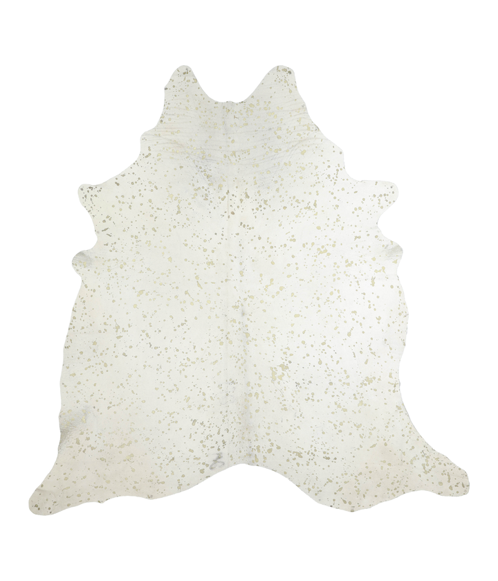 Metallic XX-Large Brazilian Cowhide Rug 7'7"H x 7'5"W #A20388 by Hudson Hides