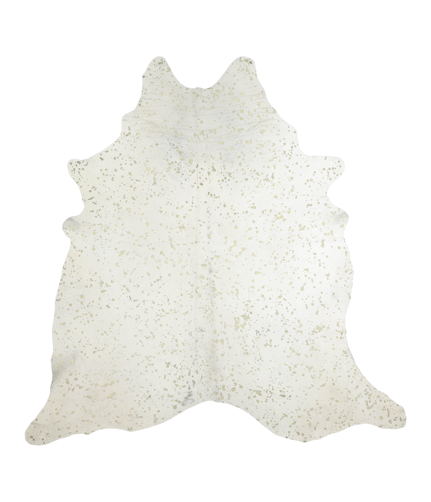 Metallic XX-Large Brazilian Cowhide Rug 7'7"H x 7'5"W #A20388 by Hudson Hides