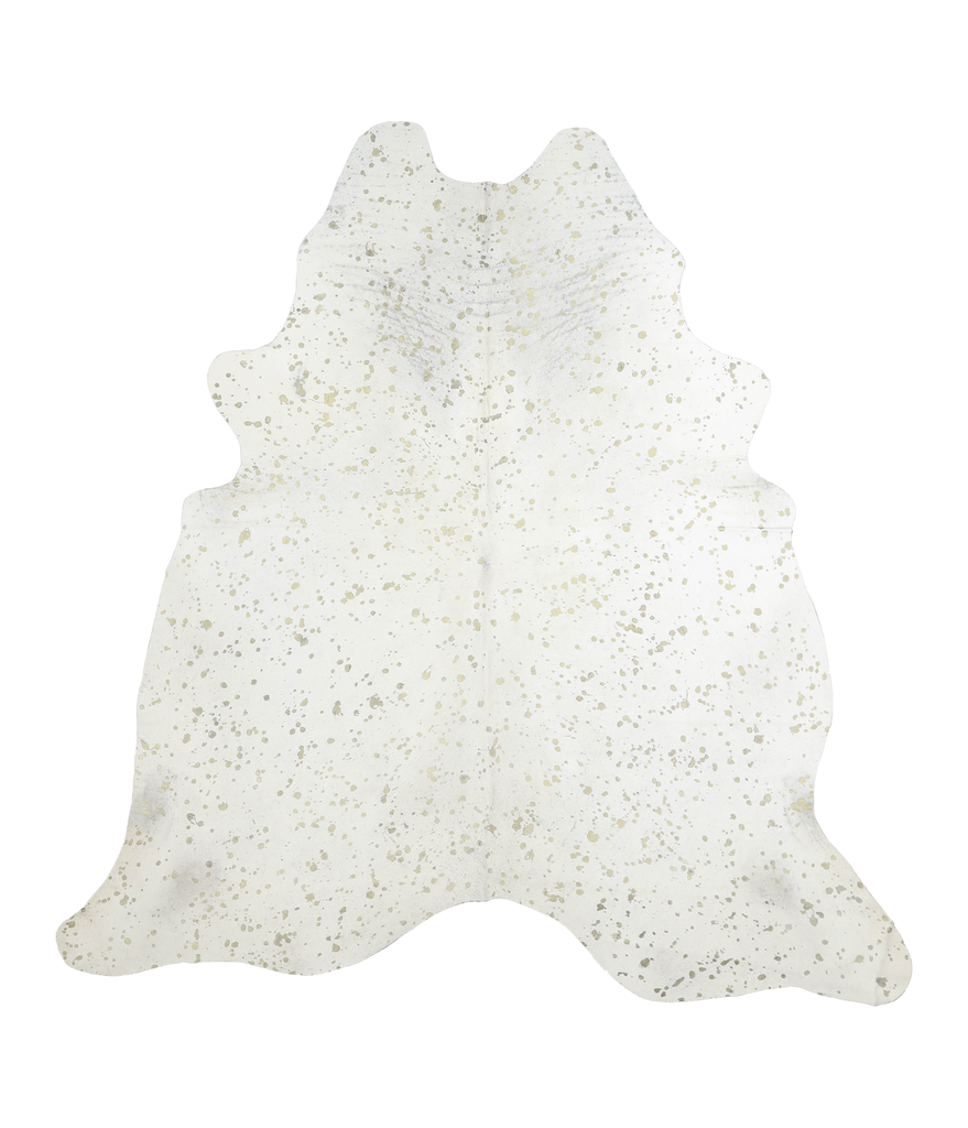 Metallic X-Large Brazilian Cowhide Rug 7'0"H x 6'9"W #A20405 by Hudson Hides