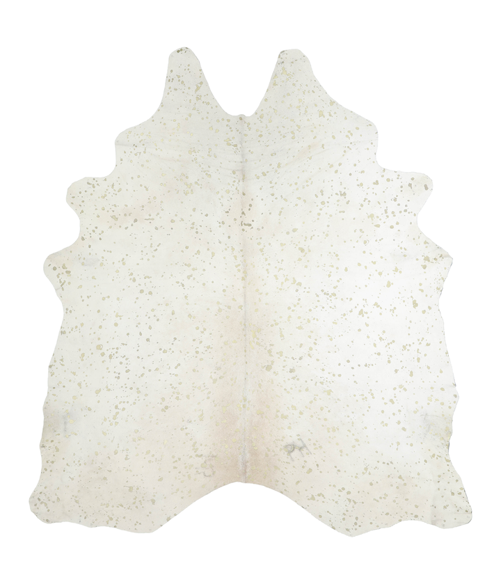 Metallic XX-Large Brazilian Cowhide Rug 7'7"H x 6'10"W #A20407 by Hudson Hides