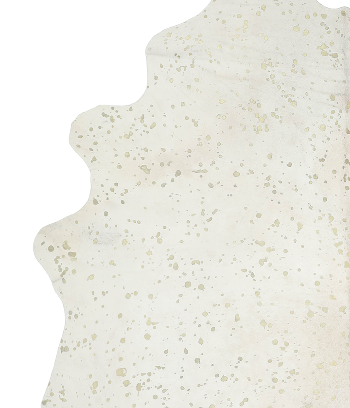 Metallic XX-Large Brazilian Cowhide Rug 7'7"H x 6'10"W #A20407 by Hudson Hides