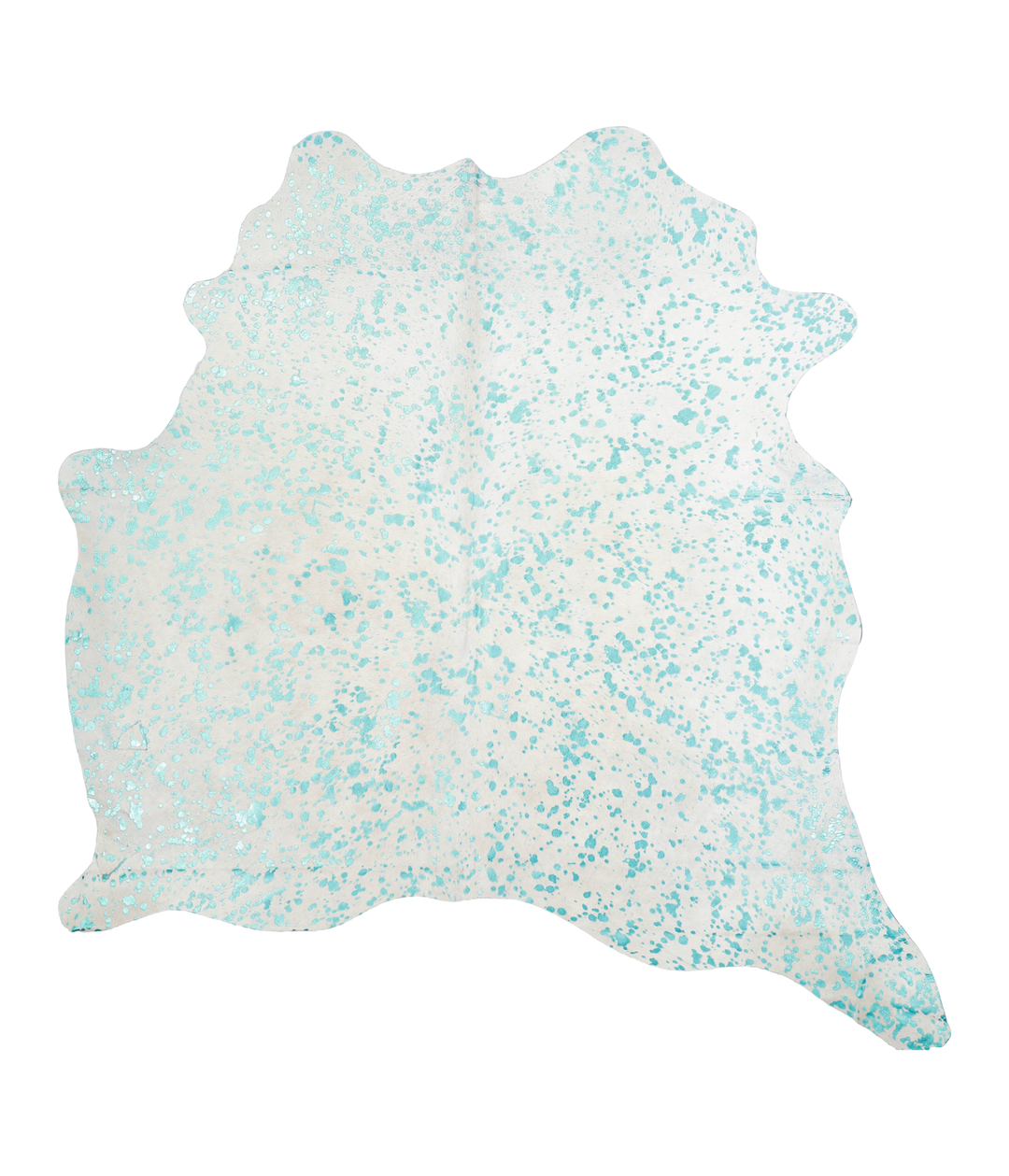 Metallic X-Large Brazilian Cowhide Rug 6'5"H x 6'2"W #A20424 by Hudson