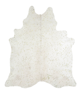 Metallic X-Large Brazilian Cowhide Rug 7'6"H x 6'5"W #A20439 by Hudson Hides