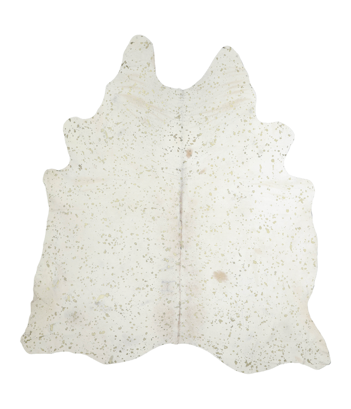 Metallic XX-Large Brazilian Cowhide Rug 7'11"H x 7'2"W #A20440 by Hudson Hides