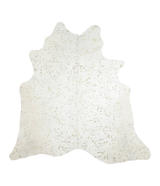 Metallic X-Large Brazilian Cowhide Rug 7'1"H x 6'11"W #A20442 by Hudson Hides