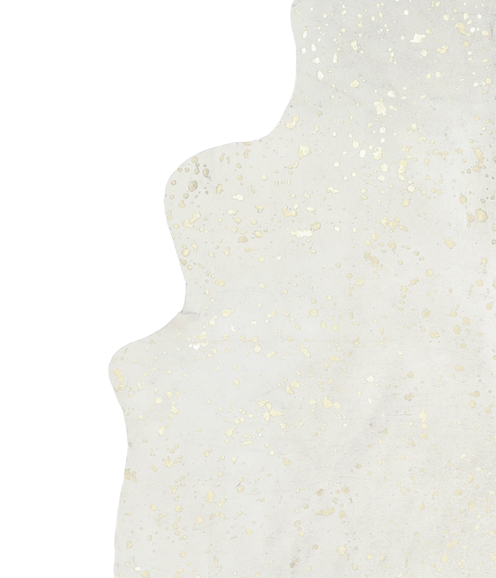 Metallic XX-Large Brazilian Cowhide Rug 7'6"H x 6'11"W #A20475 by Hudson Hides