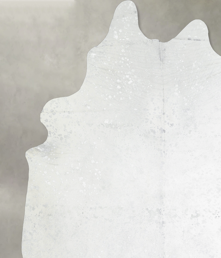 Metallic XX-Large Brazilian Cowhide Rug 8'1"H x 7'1"W #A20495 by Hudson Hides