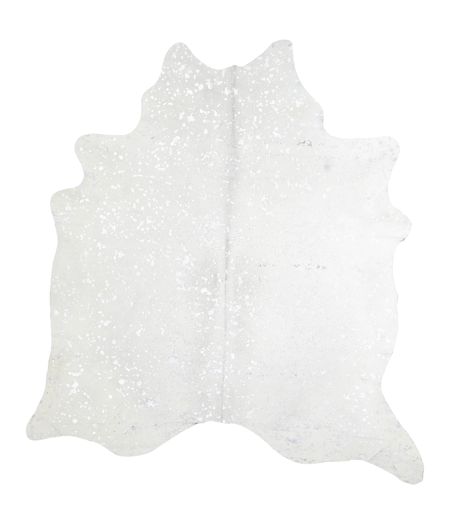 Metallic X-Large Brazilian Cowhide Rug 7'4"H x 6'6"W #A20496 by Hudson Hides