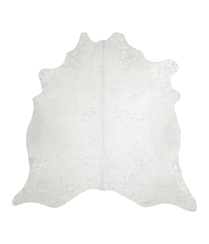 Metallic X-Large Brazilian Cowhide Rug 6'10"H x 7'0"W #A20499 by Hudson Hides