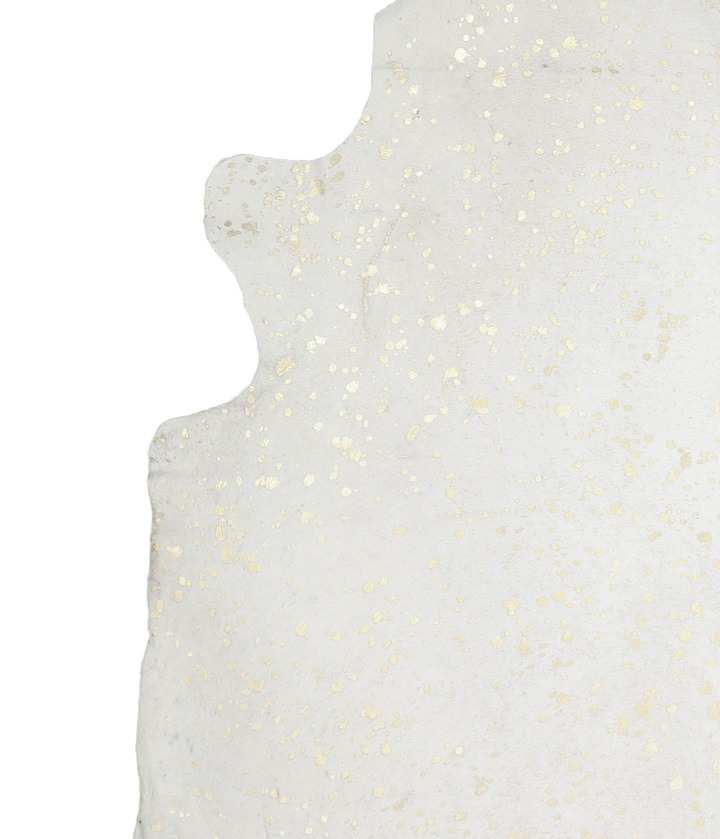 Metallic XX-Large Brazilian Cowhide Rug 8'1"H x 7'5"W #A20500 by Hudson Hides