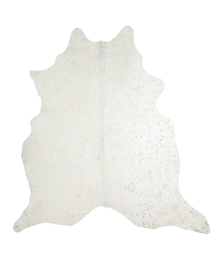 Metallic XX-Large Brazilian Cowhide Rug 7'10"H x 7'4"W #A20502 by Hudson Hides