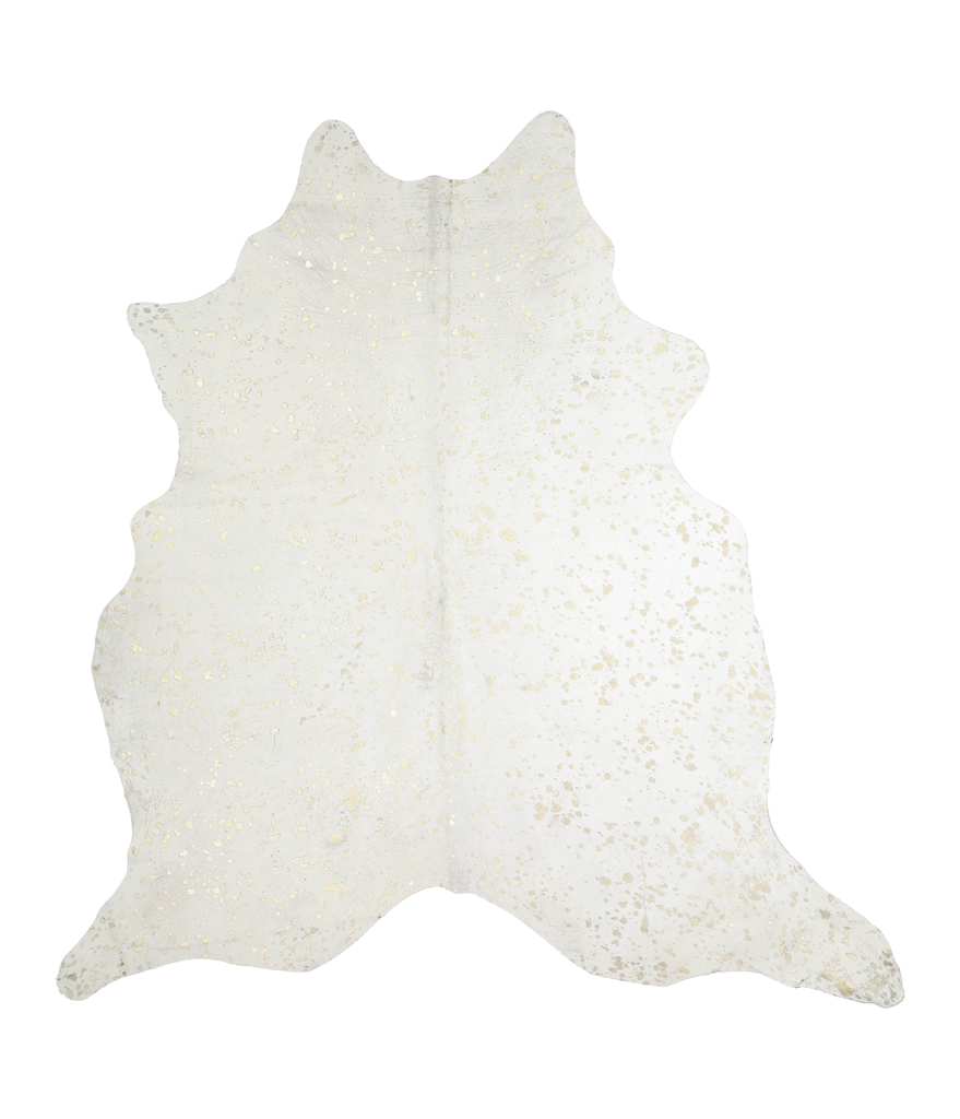 Metallic XX-Large Brazilian Cowhide Rug 7'10"H x 7'4"W #A20502 by Hudson Hides