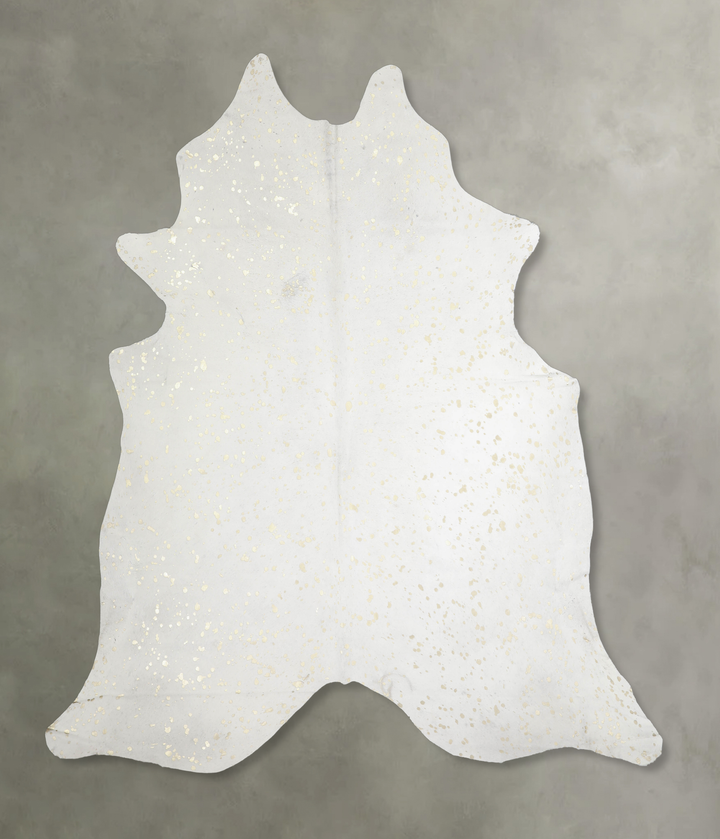 Metallic XX-Large Brazilian Cowhide Rug 7'3"H x 7'4"W #A20503 by Hudson Hides