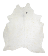 Metallic X-Large Brazilian Cowhide Rug 7'7"H x 6'3"W #A20523 by Hudson Hides