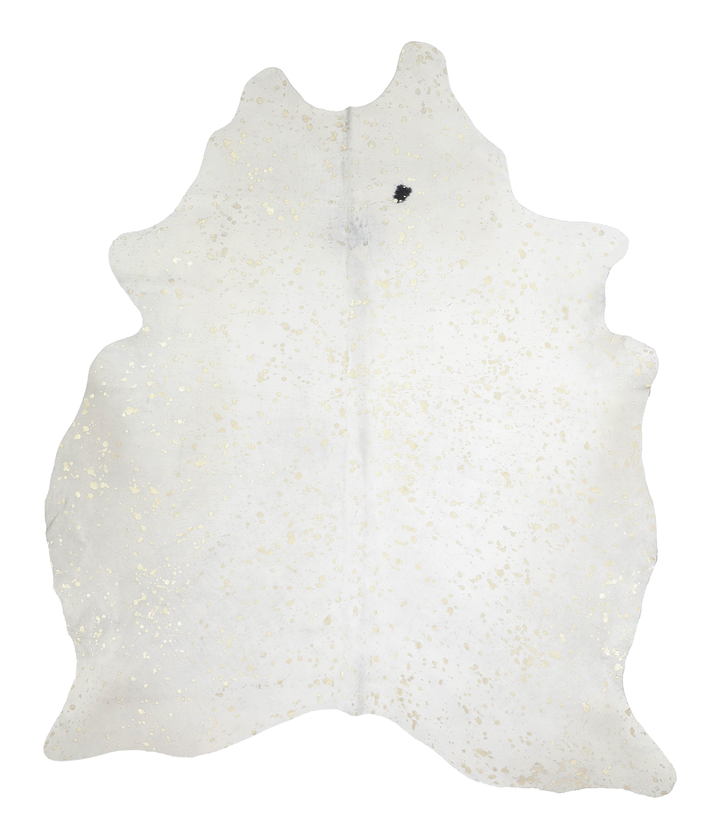Metallic X-Large Brazilian Cowhide Rug 7'7"H x 6'3"W #A20523 by Hudson Hides