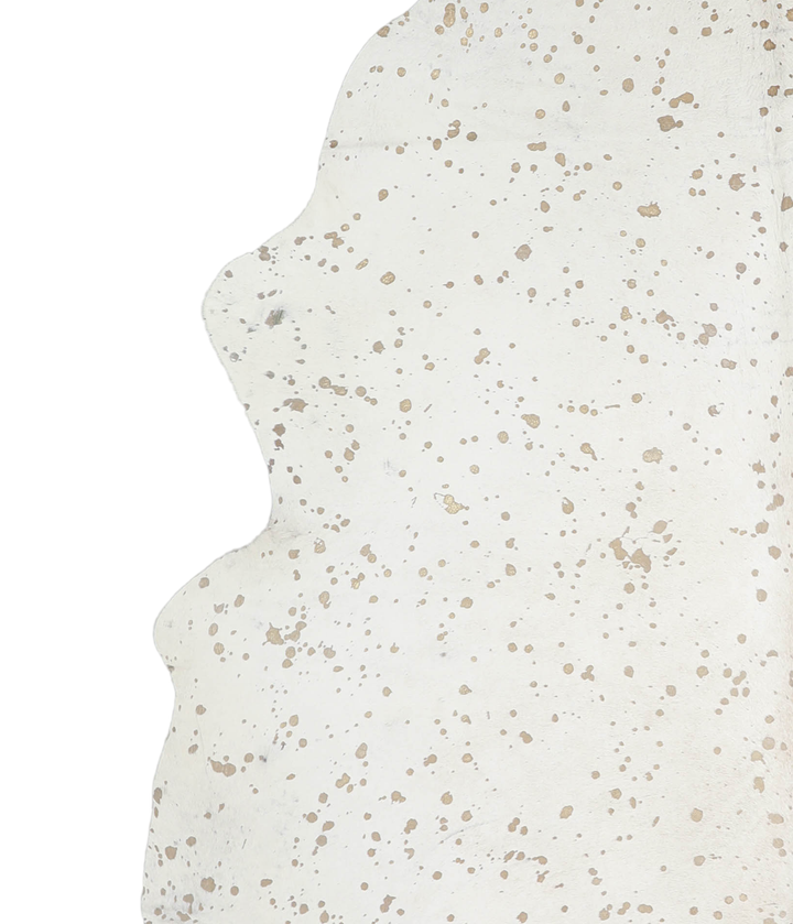 Metallic X-Large Brazilian Cowhide Rug 7'5"H x 6'8"W #A20527 by Hudson Hides