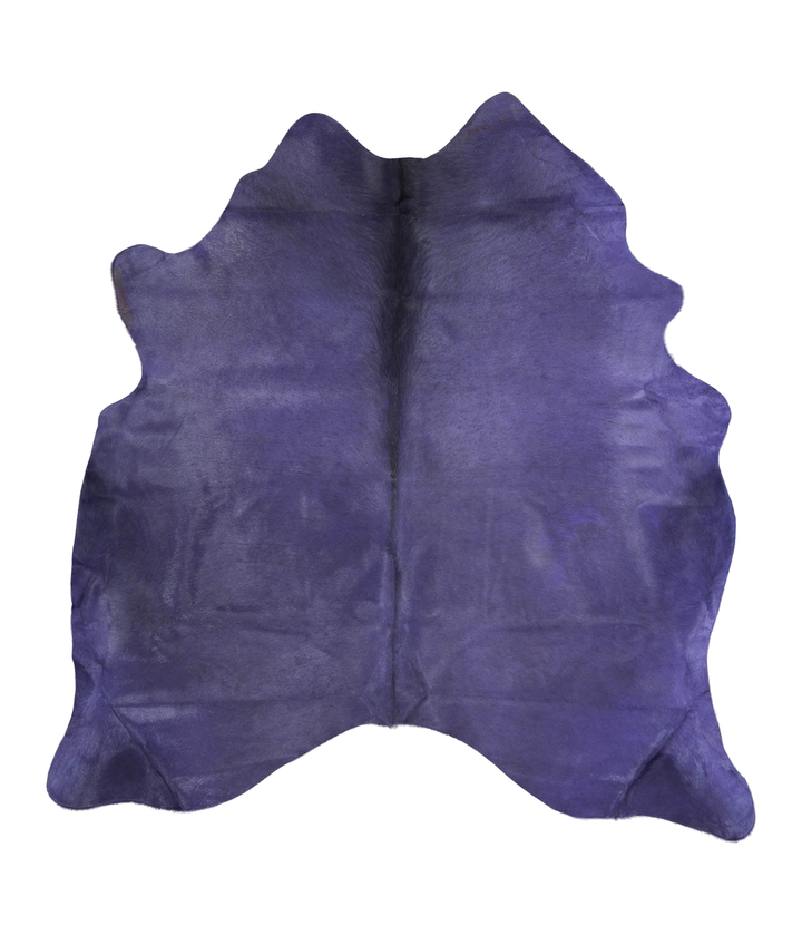 Dyed Purple X-Large Brazilian Cowhide Rug 6'8"H x 6'2"W #A20537 by Hudson Hides