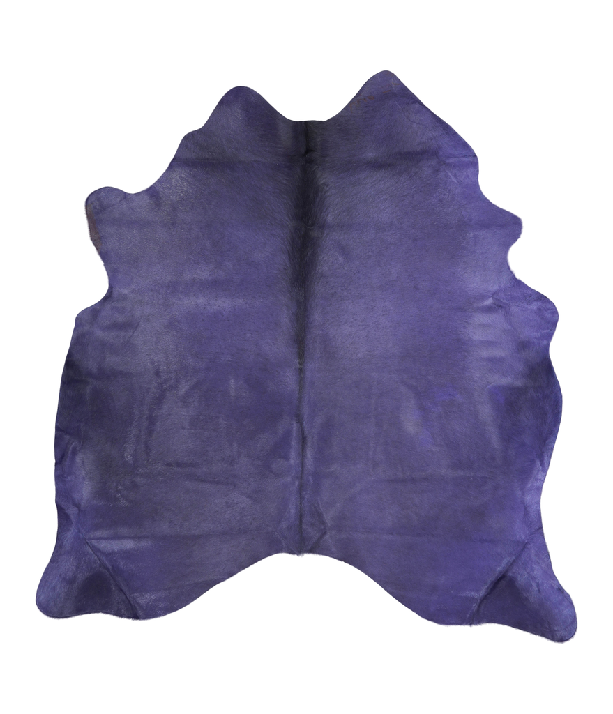 Dyed Purple X-Large Brazilian Cowhide Rug 6'8"H x 6'2"W #A20537 by Hudson Hides