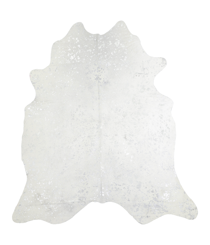 Metallic X-Large Brazilian Cowhide Rug 7'5"H x 6'8"W #A20540 by Hudson Hides
