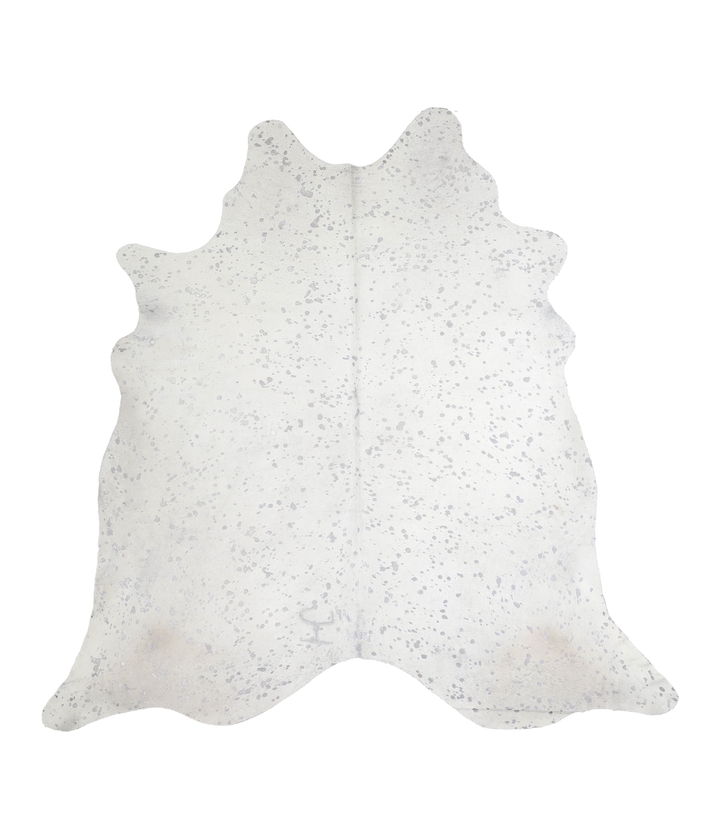 Metallic XX-Large Brazilian Cowhide Rug 7'4"H x 7'4"W #A20541 by Hudson Hides