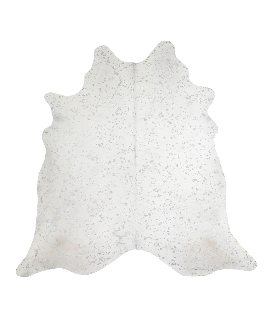 Metallic XX-Large Brazilian Cowhide Rug 7'4"H x 7'4"W #A20541 by Hudson Hides